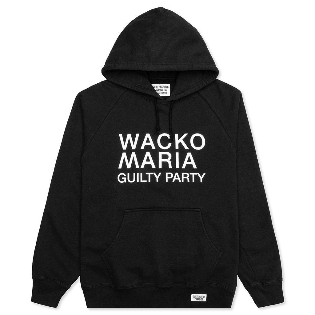 Wacko Maria Washed Heavyweight Pullover Hooded Sweatshirt Type-2 - Bla