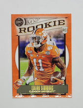 Load image into Gallery viewer, 2020 Panini Legacy Orange 110/199 Isaiah Simmons Rookie Football Card

