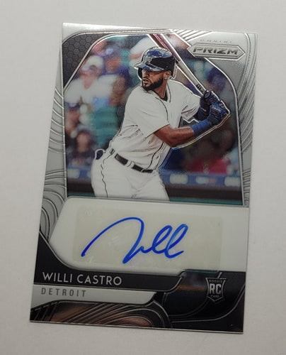 Willi Castro 2020 DONRUSS OPTIC RATED ROOKIE AUTO Card