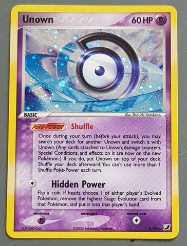 Unown Unseen Forces D/28 Values - MAVIN