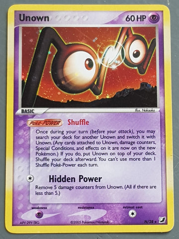 Unown Unseen Forces W/28 Values - MAVIN