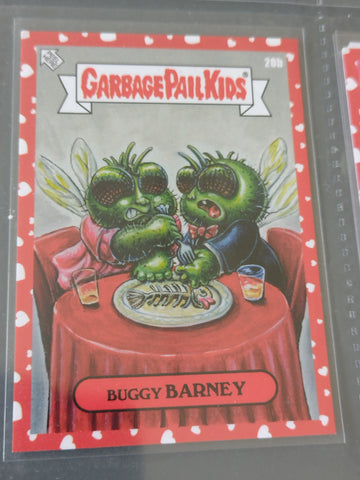Garbage Pail Kids 2020 Mr. and Mrs. #5a - Buggy Barney Red Parallel Trading Card