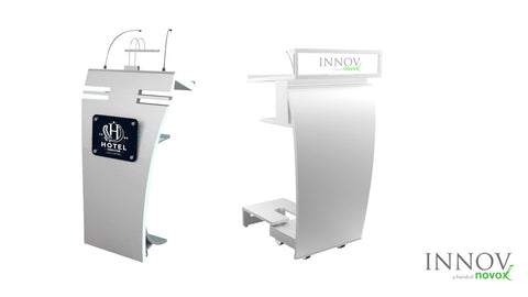 Innov Bend II & Bend II Collections Designer Podiums