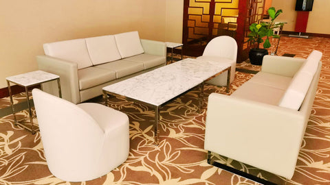 Novox Inc. Hotel Furniture – Sofa Seating, Cushioned Chairs and Coffee Table for Lobby Area