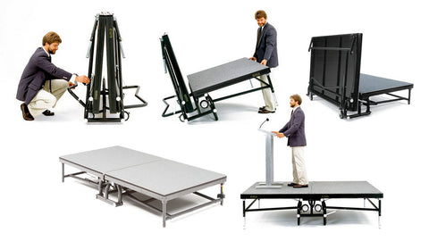 StageRight FR-2402 Fold & Roll Riser