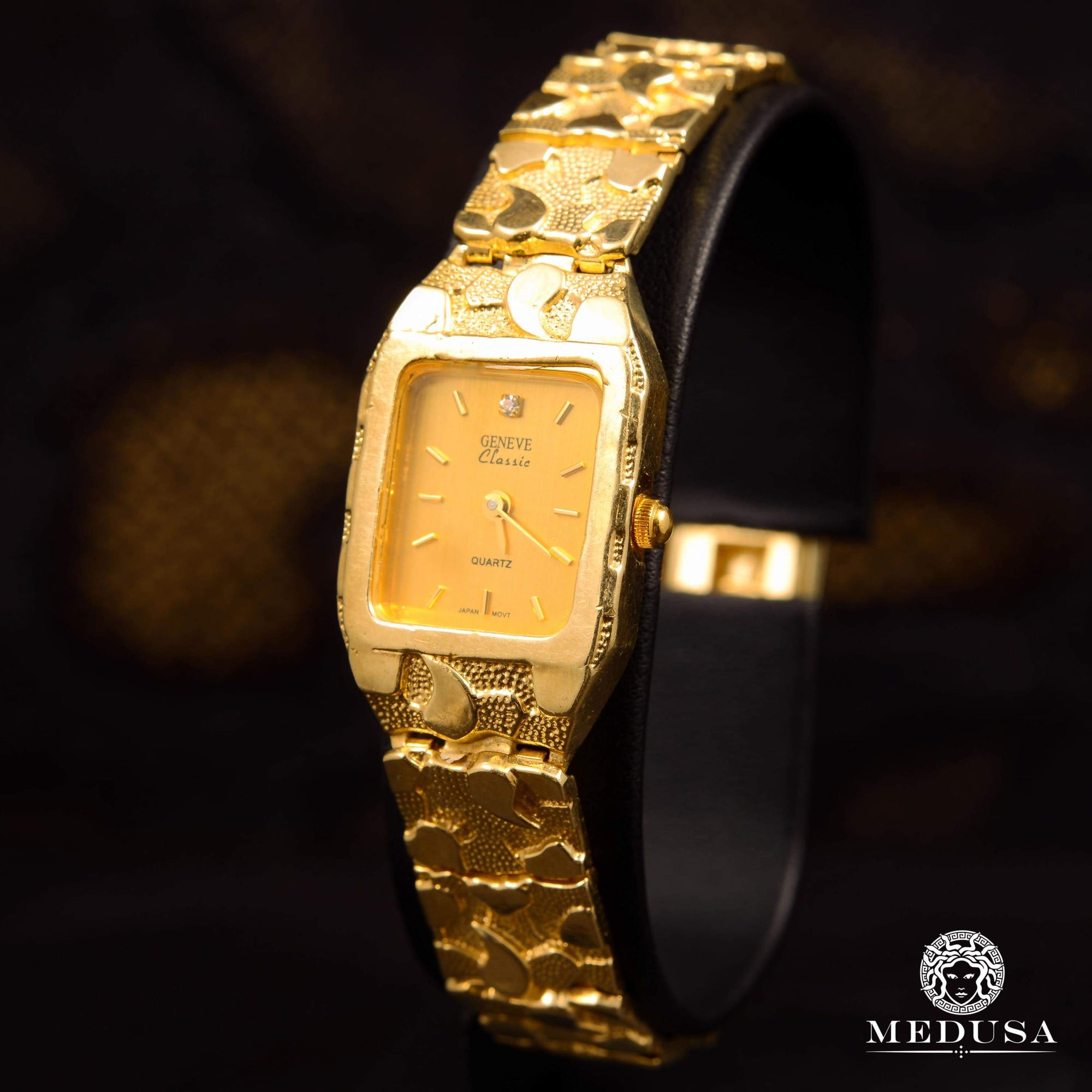 10K Gold Watch | Genève F1 - Nugget Ladies Watch | Medusa jewelry - Medusa  Jewelry