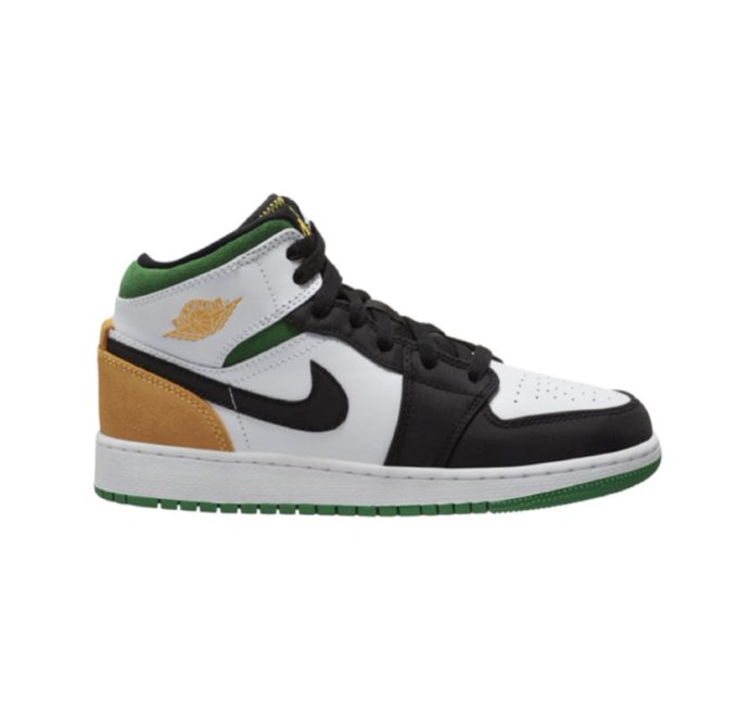 green orange white jordan 1