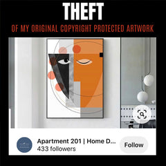 Theft of my original artwork