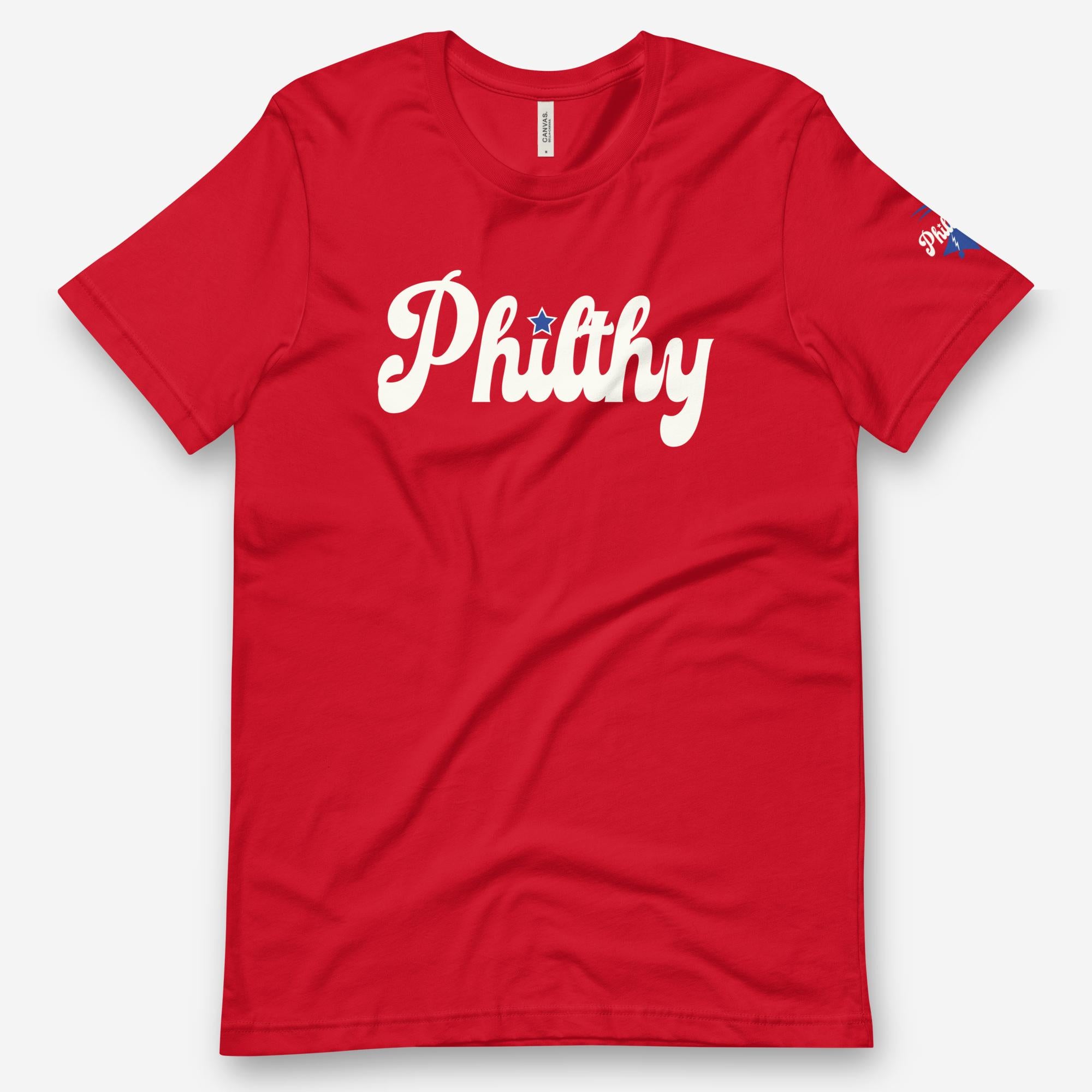 Youth Red Philadelphia Phillies Dot Mesh Jersey