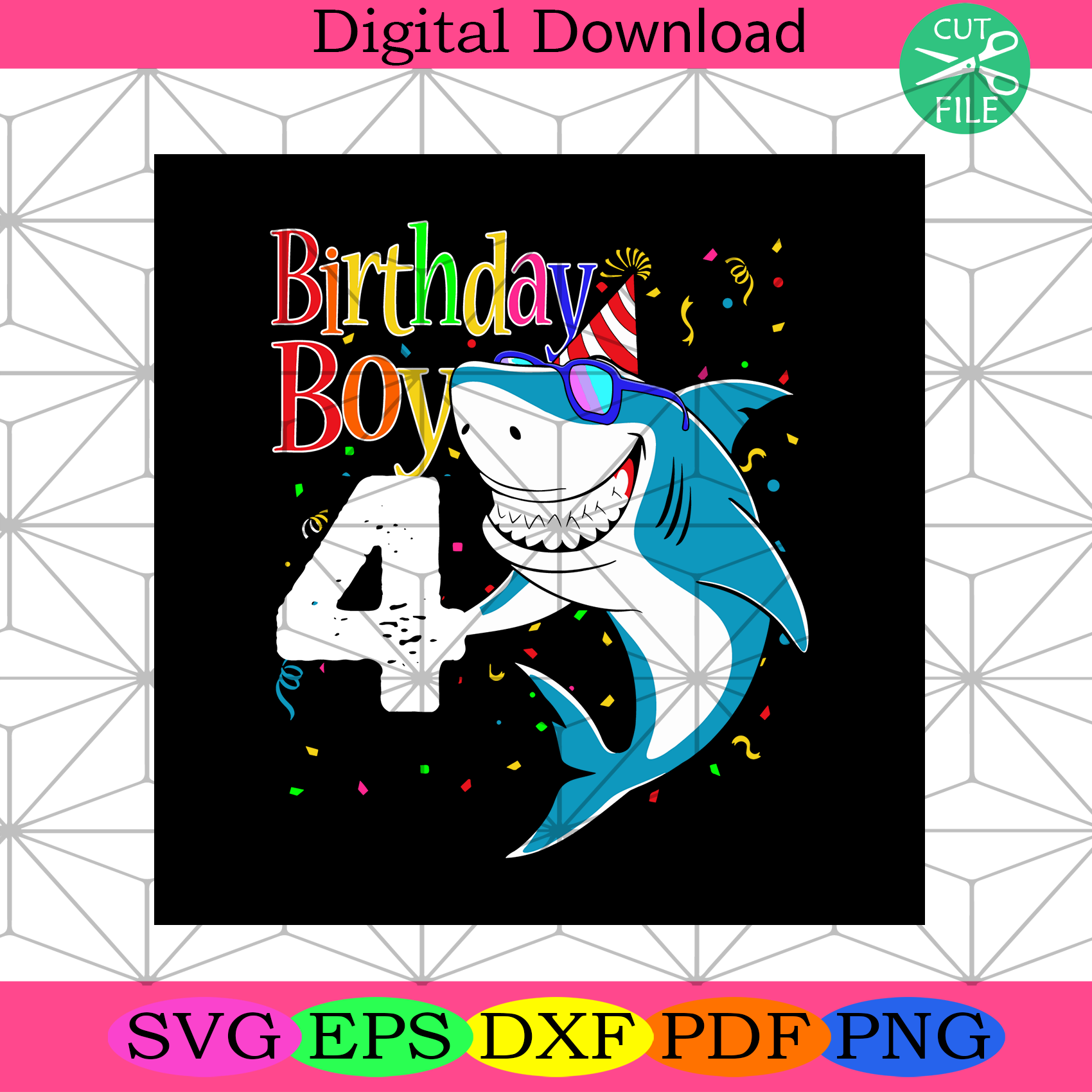 Free Free 110 Shark Birthday Svg SVG PNG EPS DXF File