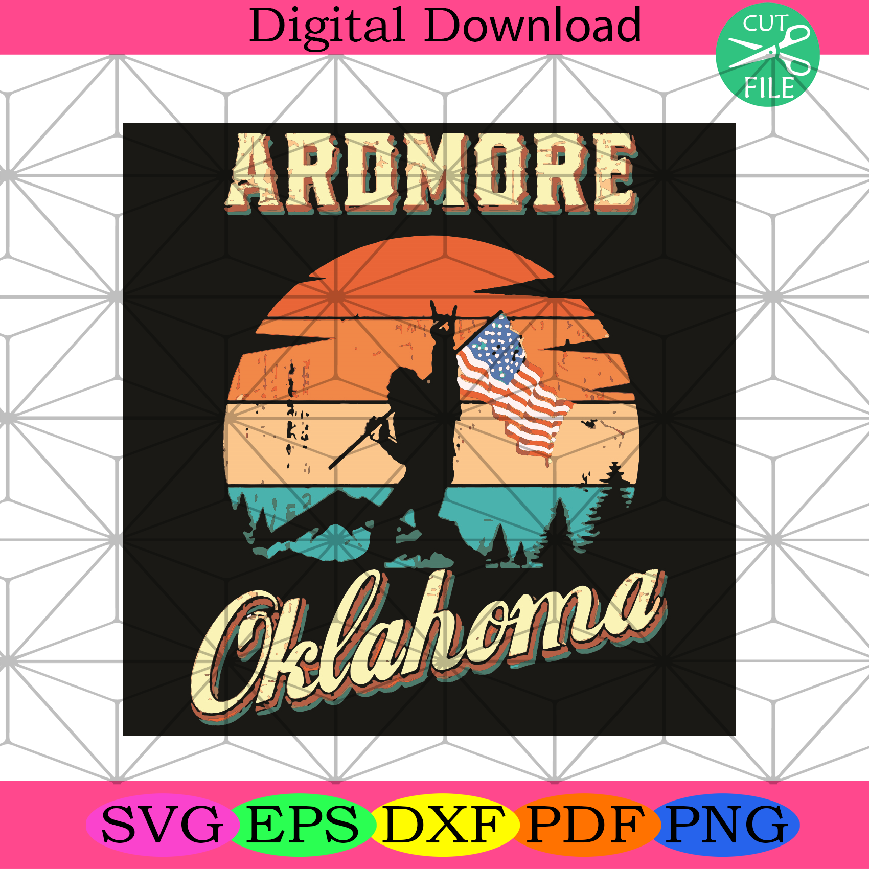 Ardmore Oklahoma Svg Trending Svg, America Svg, America Flag Svg