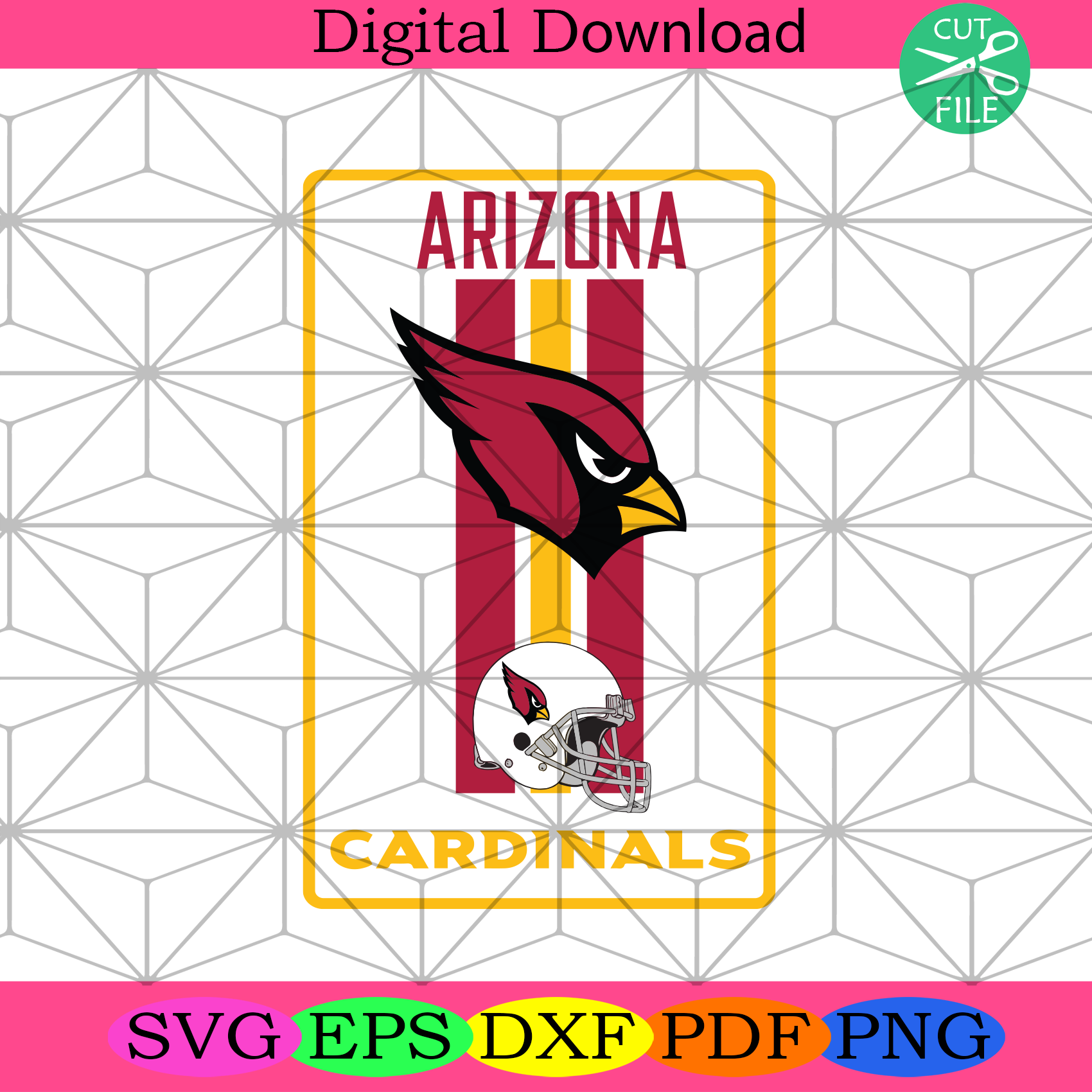 Arizona Cardinals Svg Sport Svg, Arizona Cardinals NFL, Arizona Svg ...