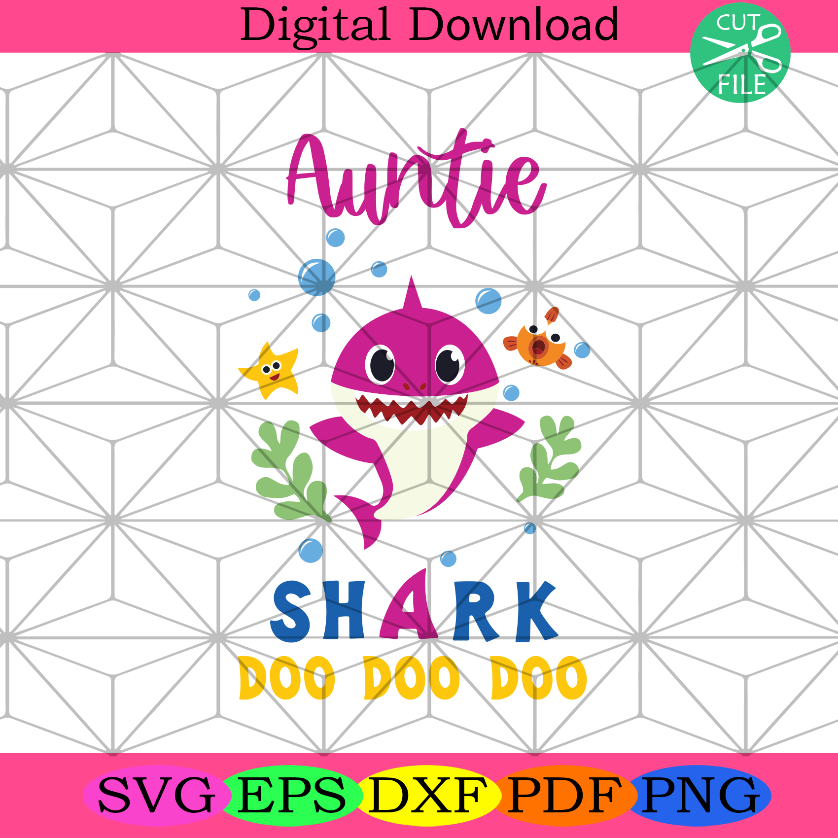 Free Free 232 Auntie Shark Svg SVG PNG EPS DXF File