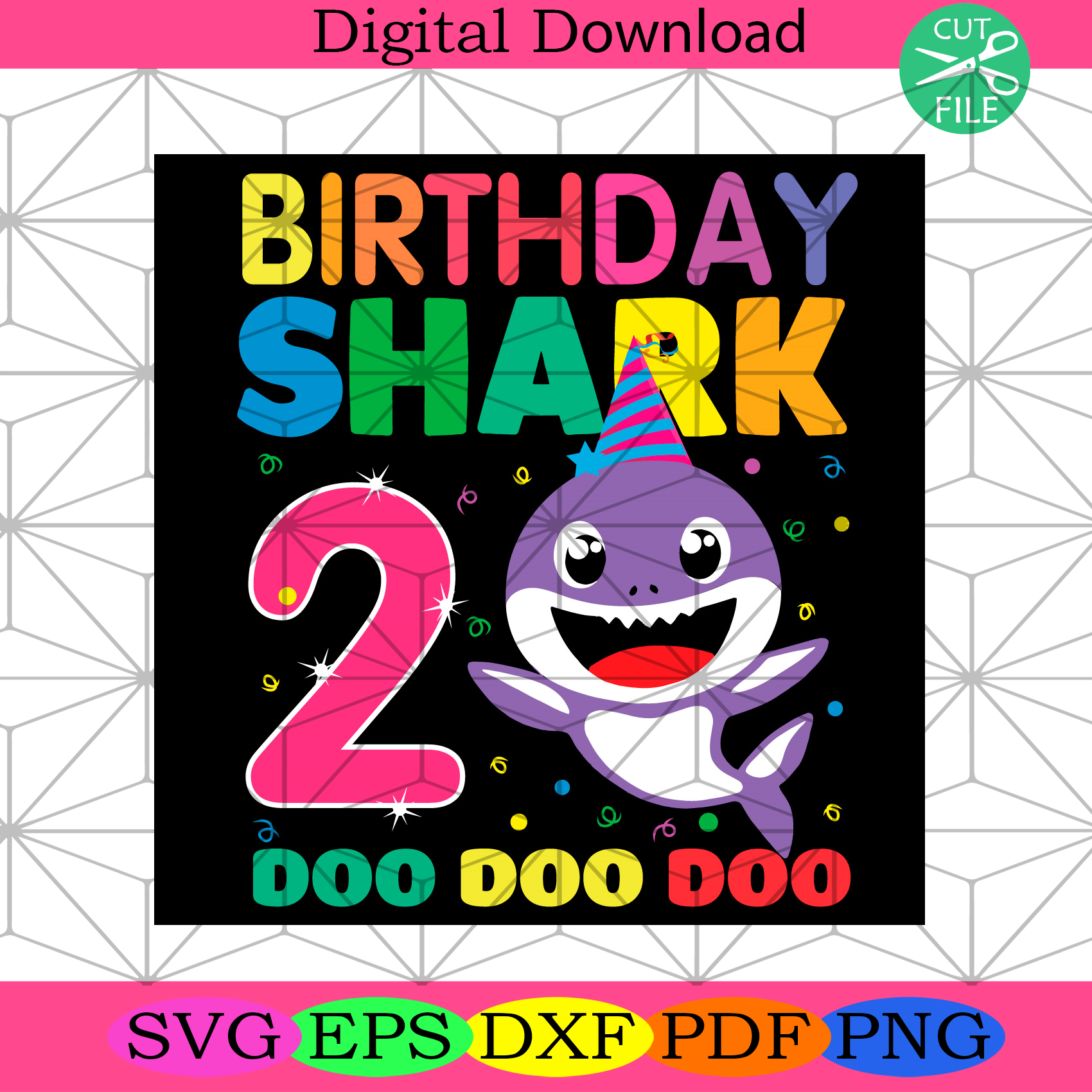 Free Free 273 Baby Shark 2Nd Birthday Svg SVG PNG EPS DXF File