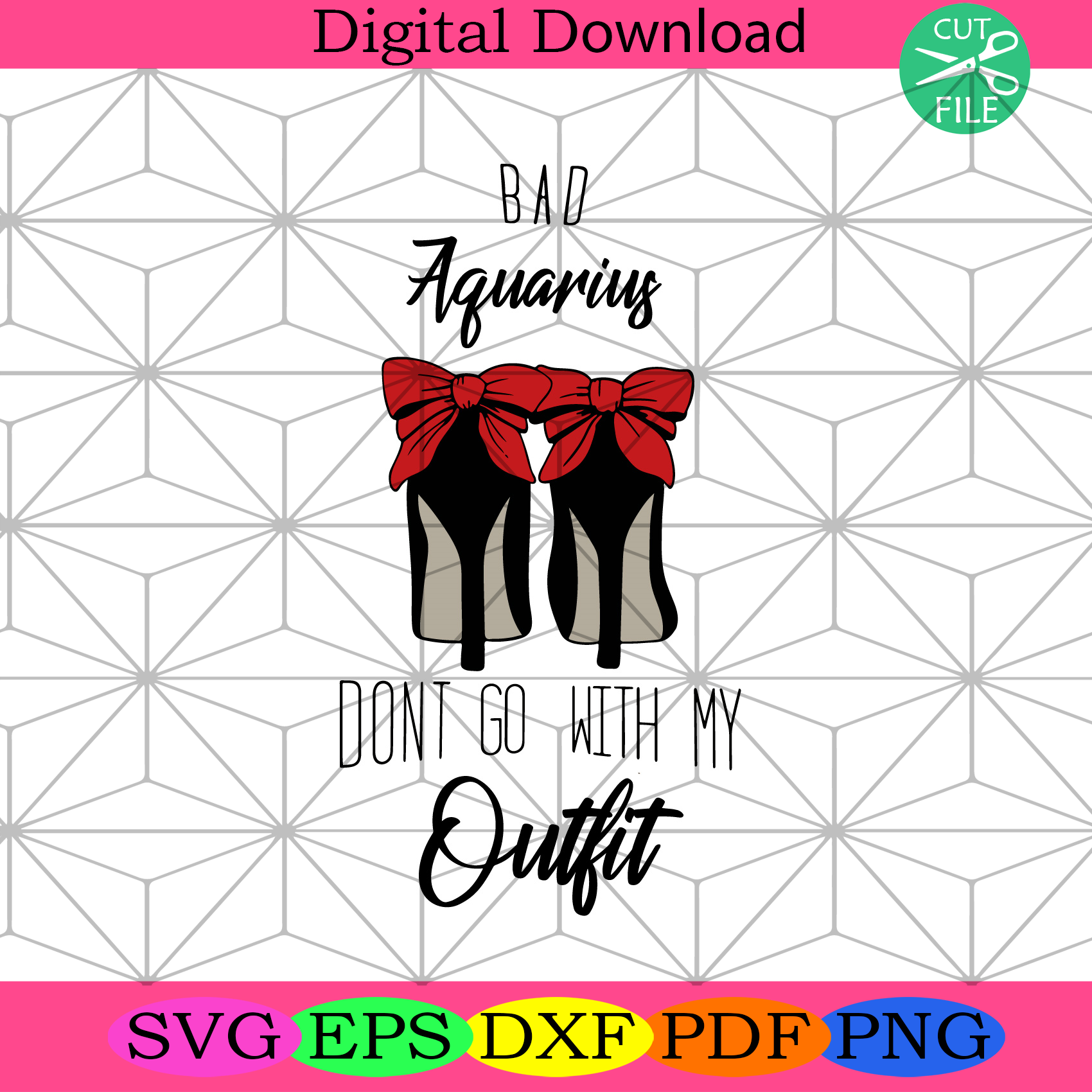 Bab Aquarius Do Not Go With My Outfit Svg Birthday Svg, Aquarius Svg