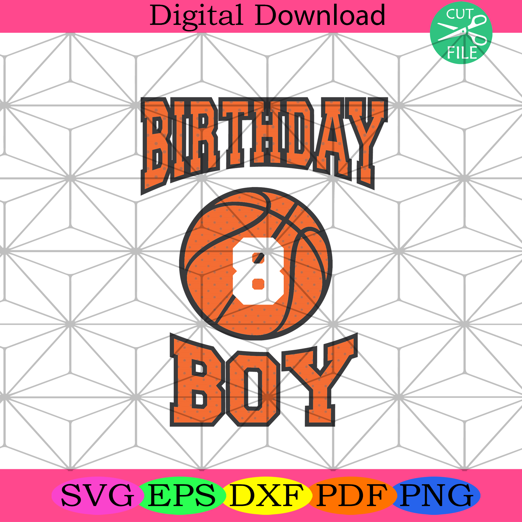 Download Birthday 8th Boy Basketball 8 Years Old Boy Svg Birthday Svg Birthda Silkysvg