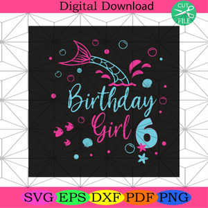 Free Free 80 Mermaid 6Th Birthday Svg SVG PNG EPS DXF File