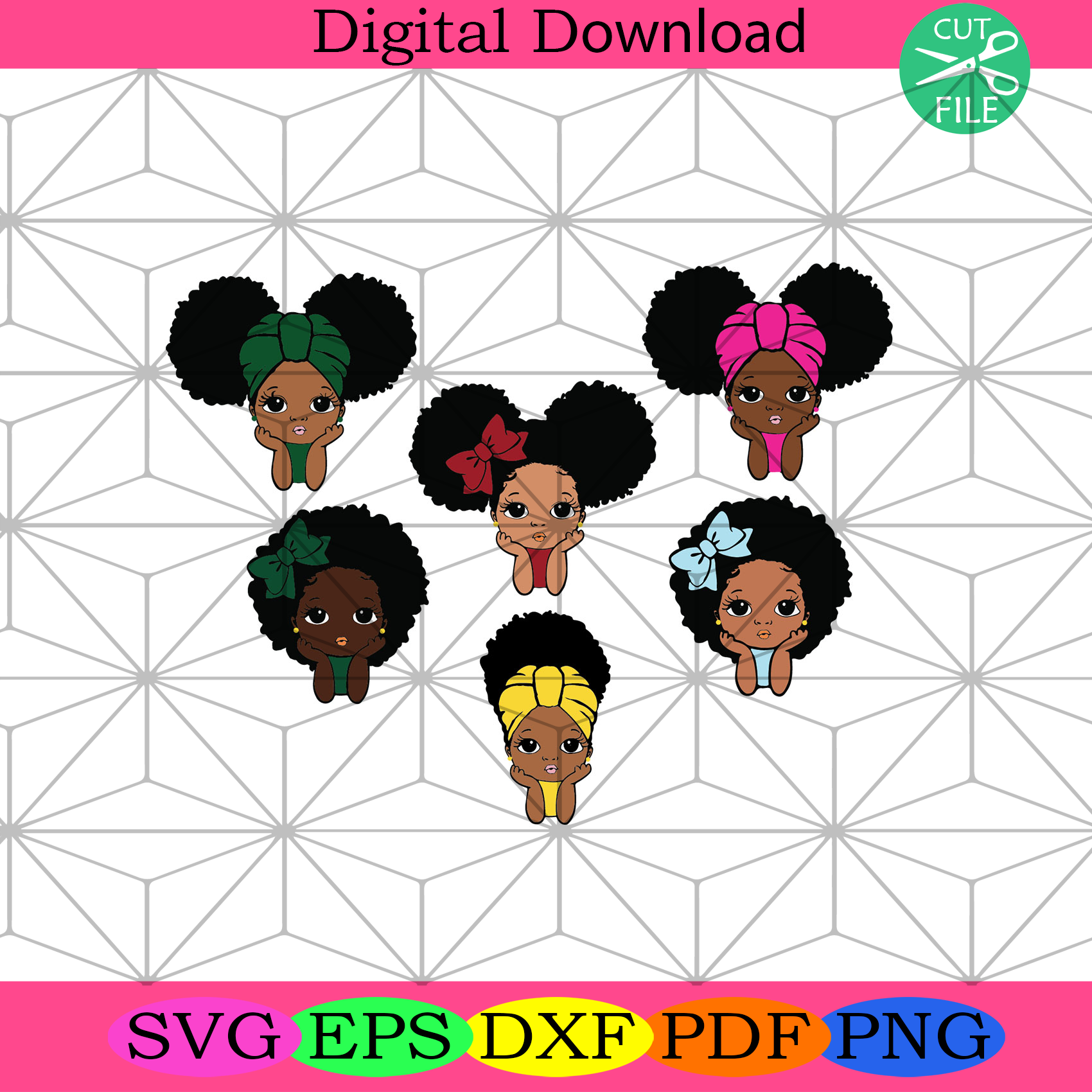 Peekaboo Girl Black Girl Bundle Svg Black Girl Svg Cute Black Girl S Silkysvg