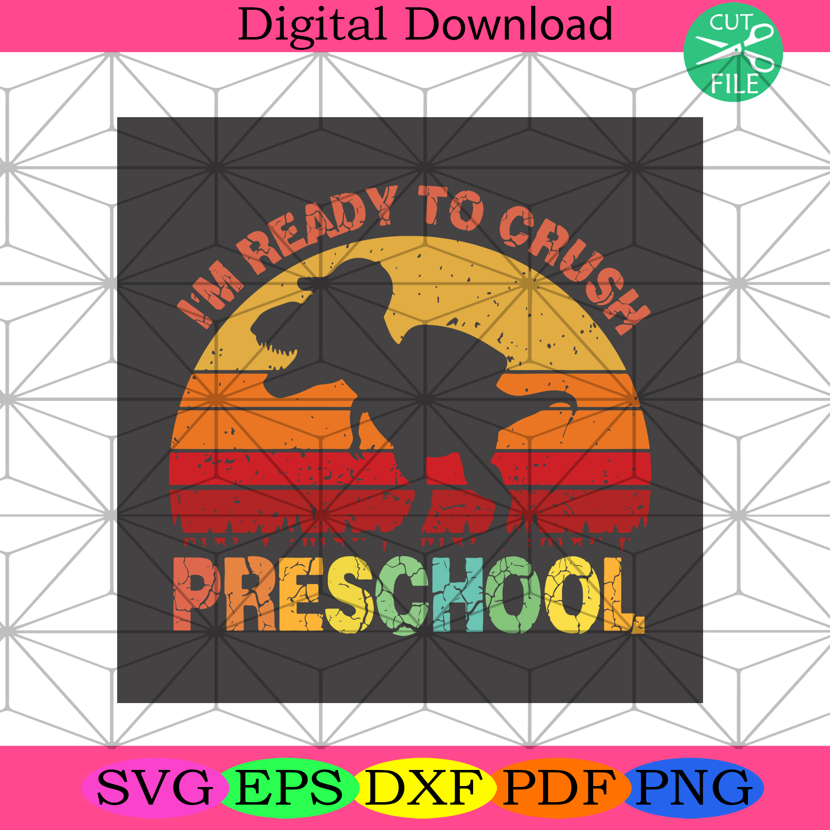 Download Im Ready To Crush Dinosaur Preschool Svg Back To School Svg Silkysvg