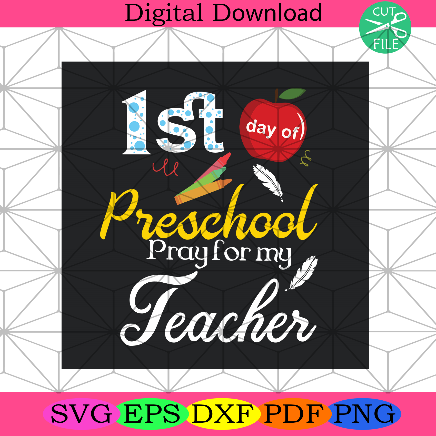 First Day Of Preschool Svg Back To School Svg, First Day Svg - SilkySVG