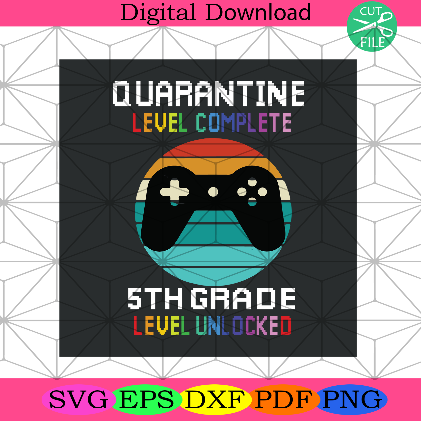 5th Grade Unlocked Svg Back To School Svg School Svg 5th Grade Svg Silkysvg