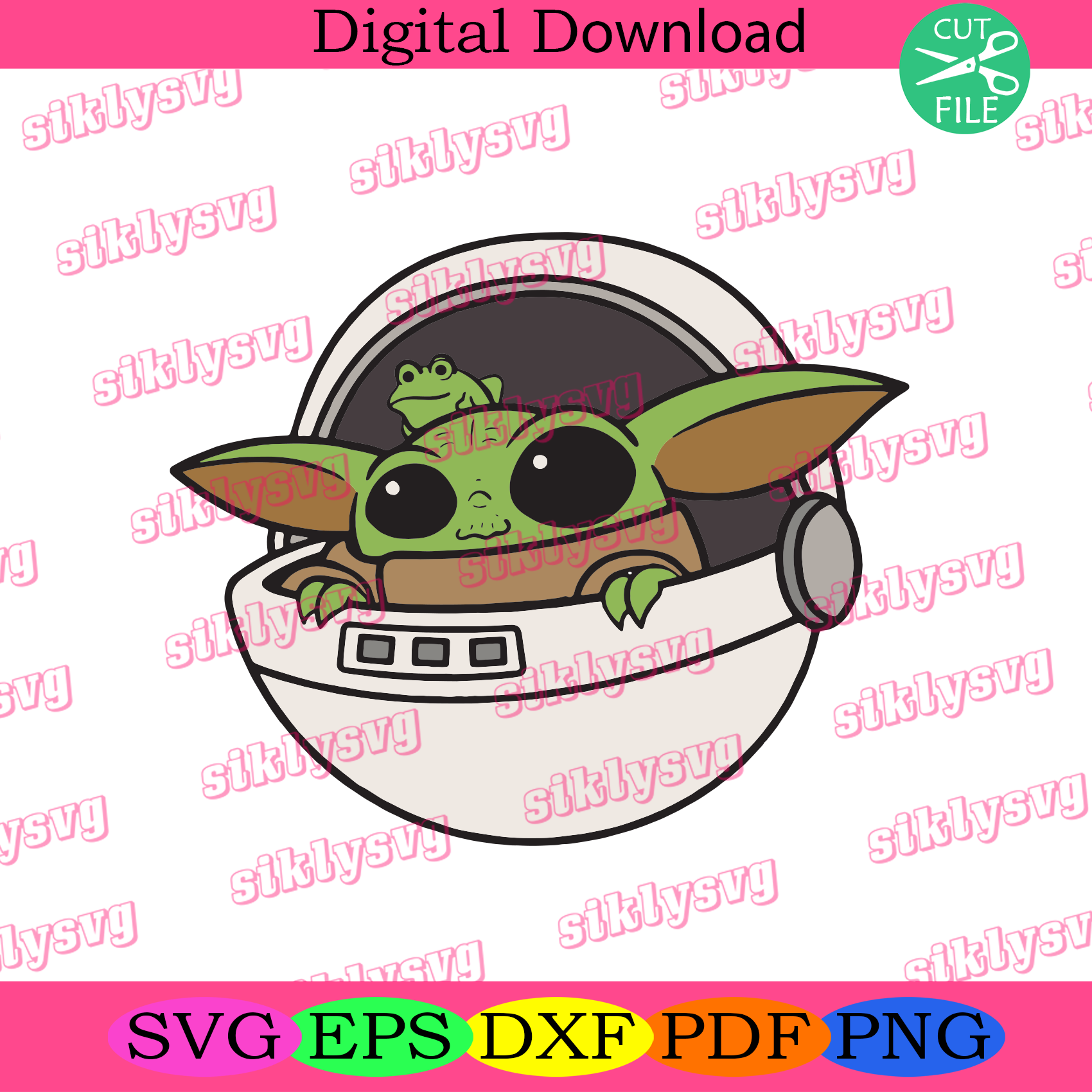 Free Free 61 Baby Yoda Silhouette Svg SVG PNG EPS DXF File