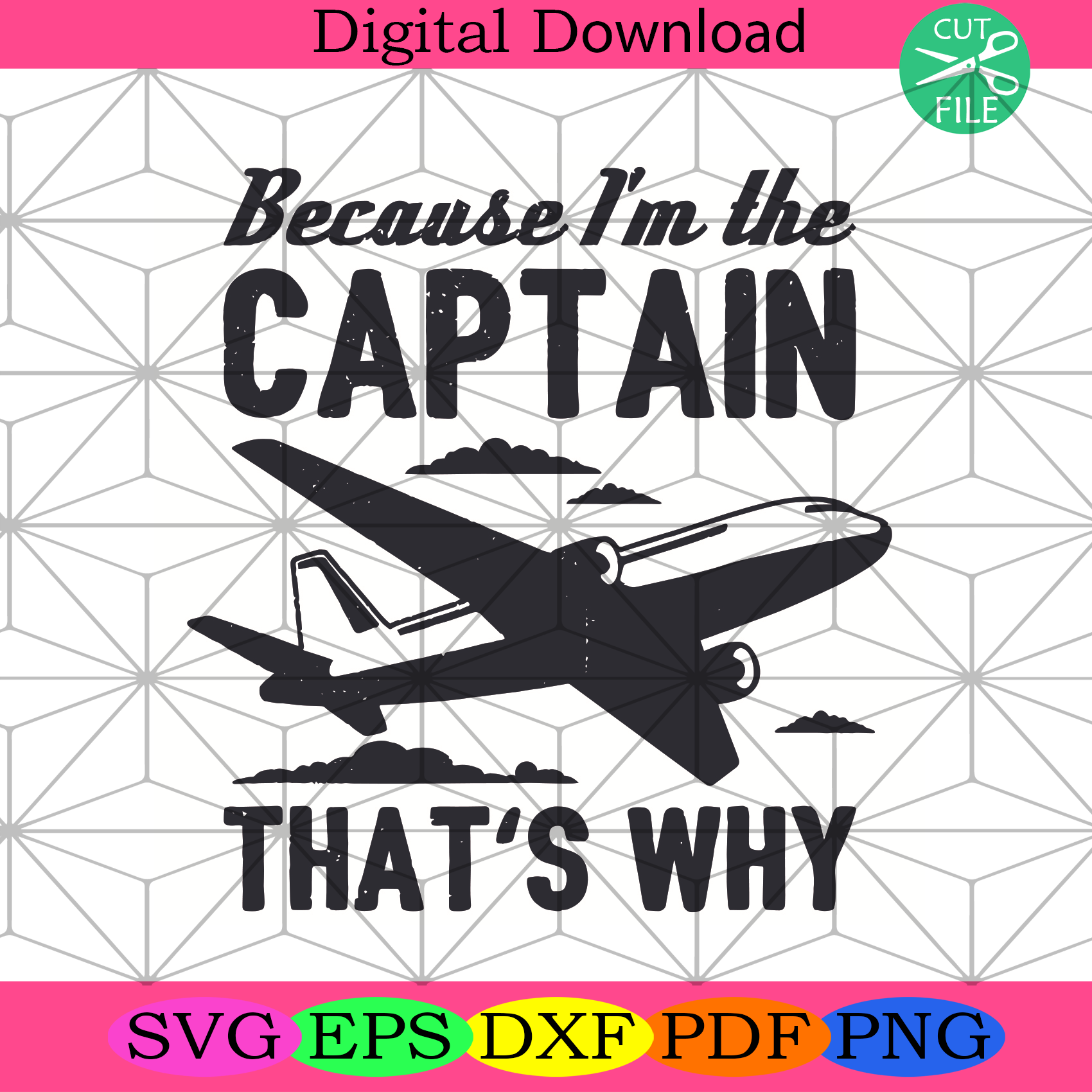 Because I Am The Captain That Is Why Svg Trending Svg