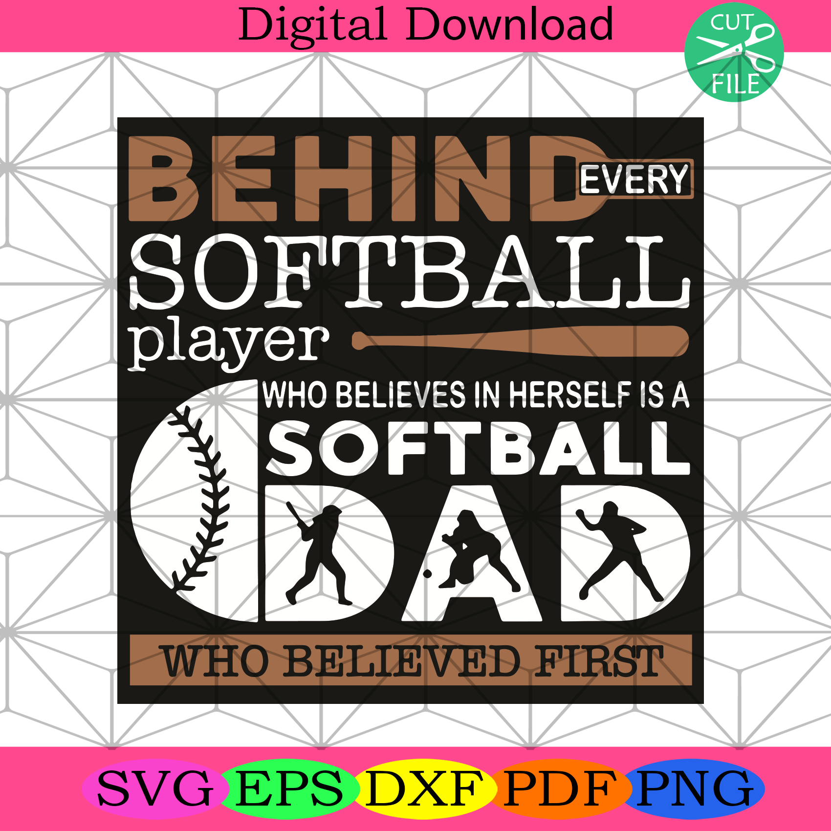 Behind Every Softball Player Svg Trending Svg