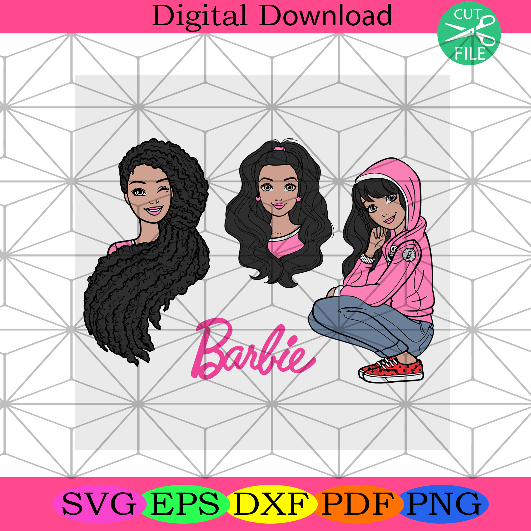 Download Black Barbie Svg Bundle Trending Svg Barbie Svg Black Barbie Sv Af Silkysvg
