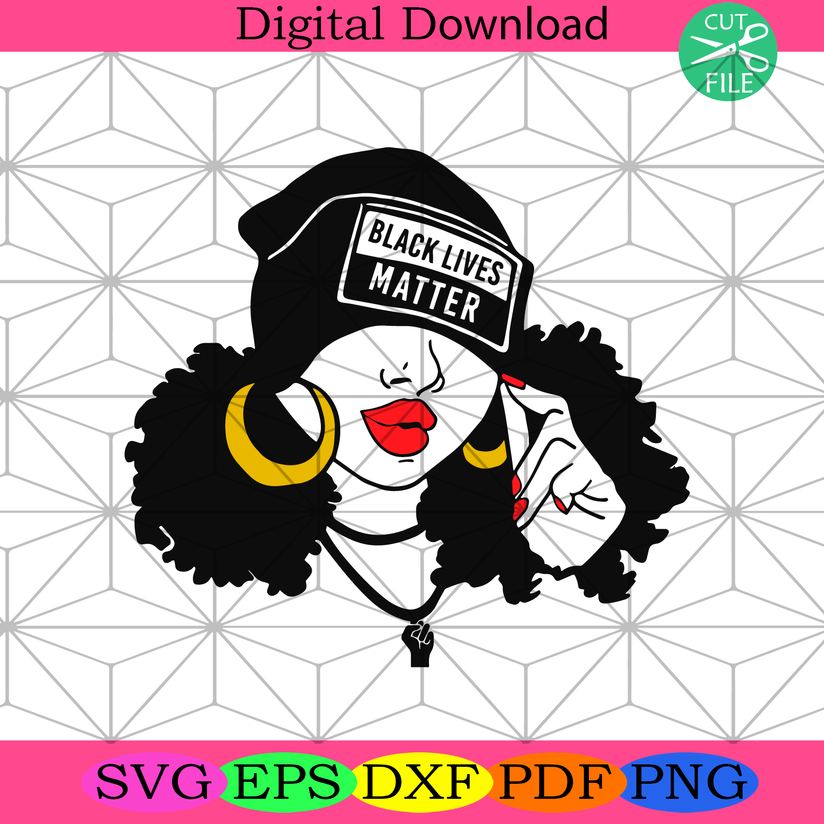 Download Black Girl Black Lives Matter Svg Trending Svg Black Girl Svg Afro Silkysvg