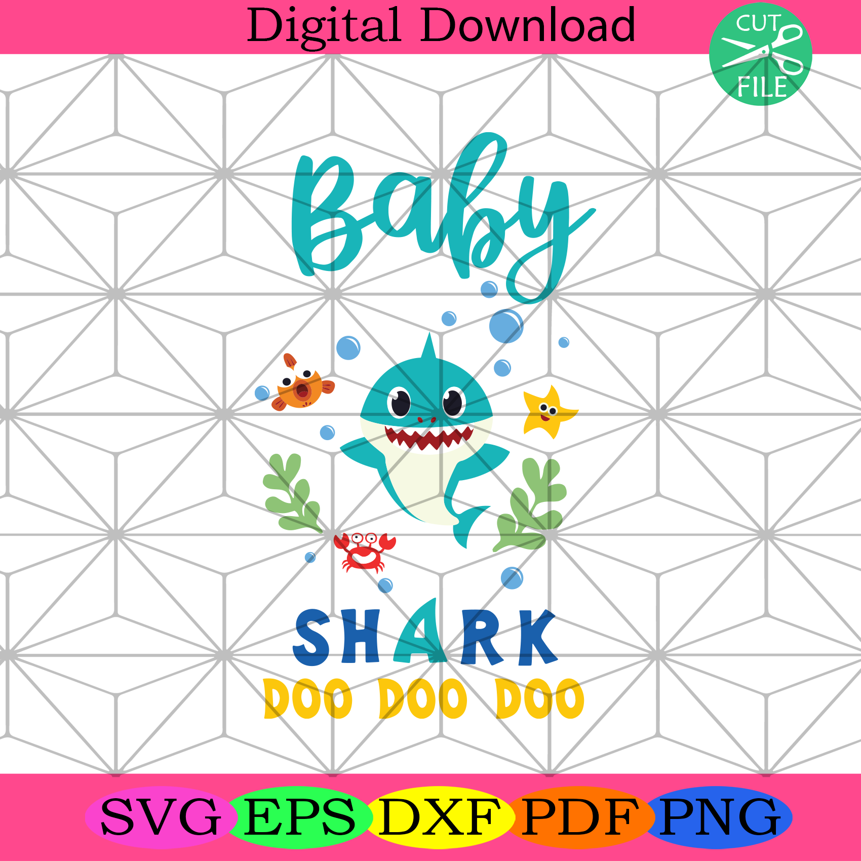 Free Free 56 Clipart Vector Baby Shark Svg SVG PNG EPS DXF File