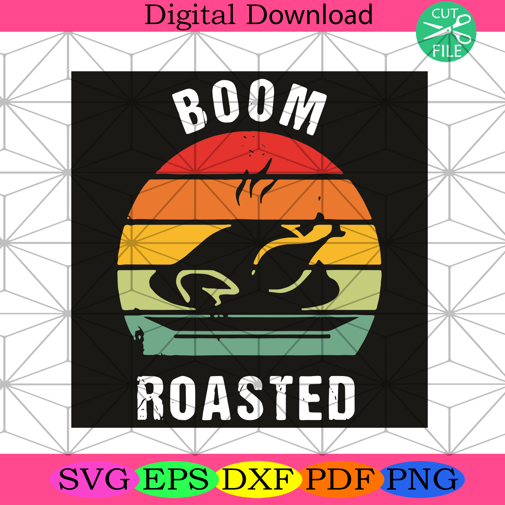 Boom Roasted Svg Thanksgiving Svg, Boom Roasted Svg, Turkey Svg