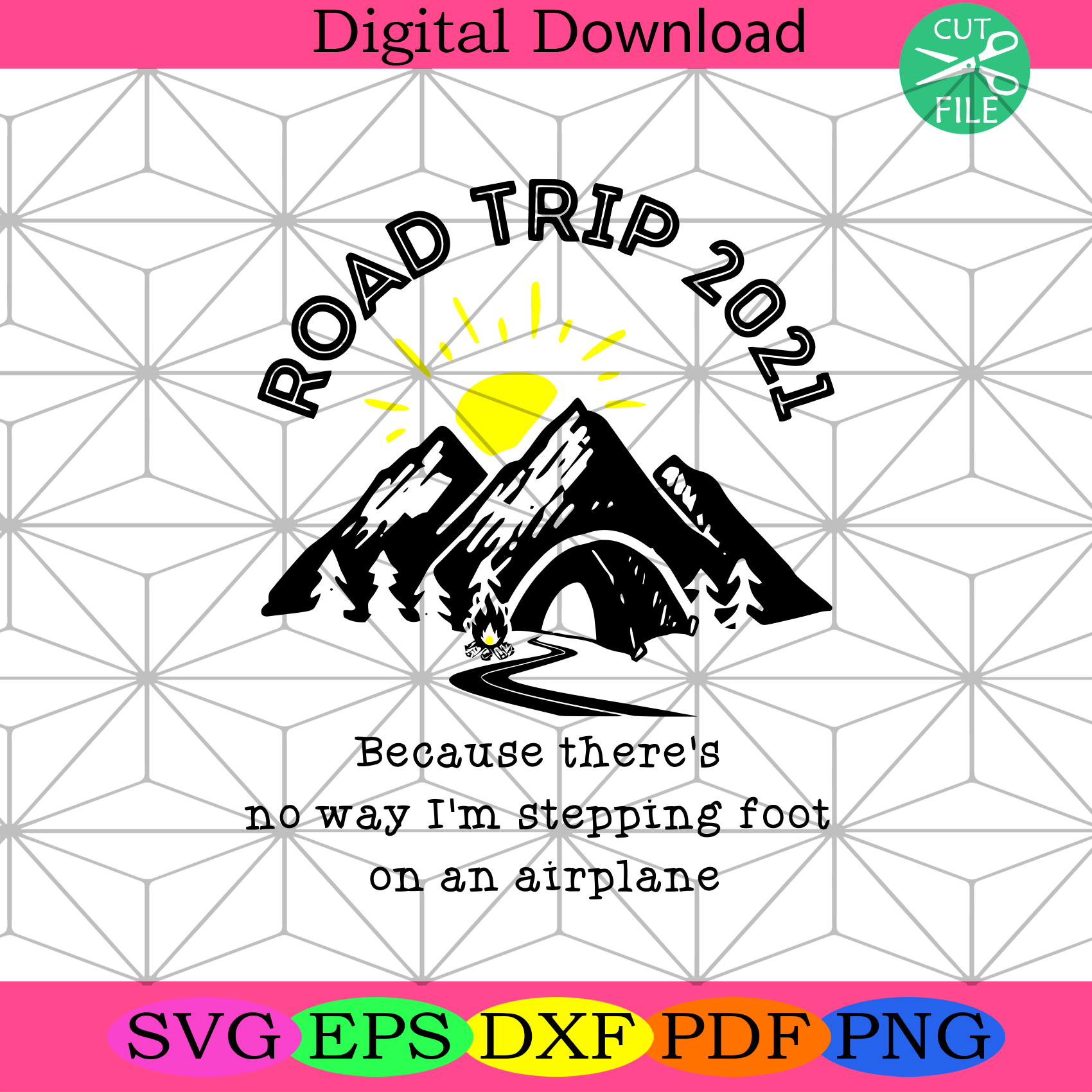 Download Road Trip 2021 Social Distancing Camping Usa Svg, Camping ...