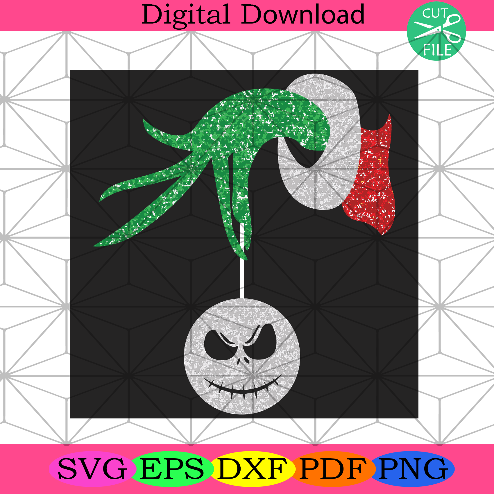 Stole Nightmare Light Svg, Christmas Svg, Santa svg, Grinch Svg, Grinch light Svg