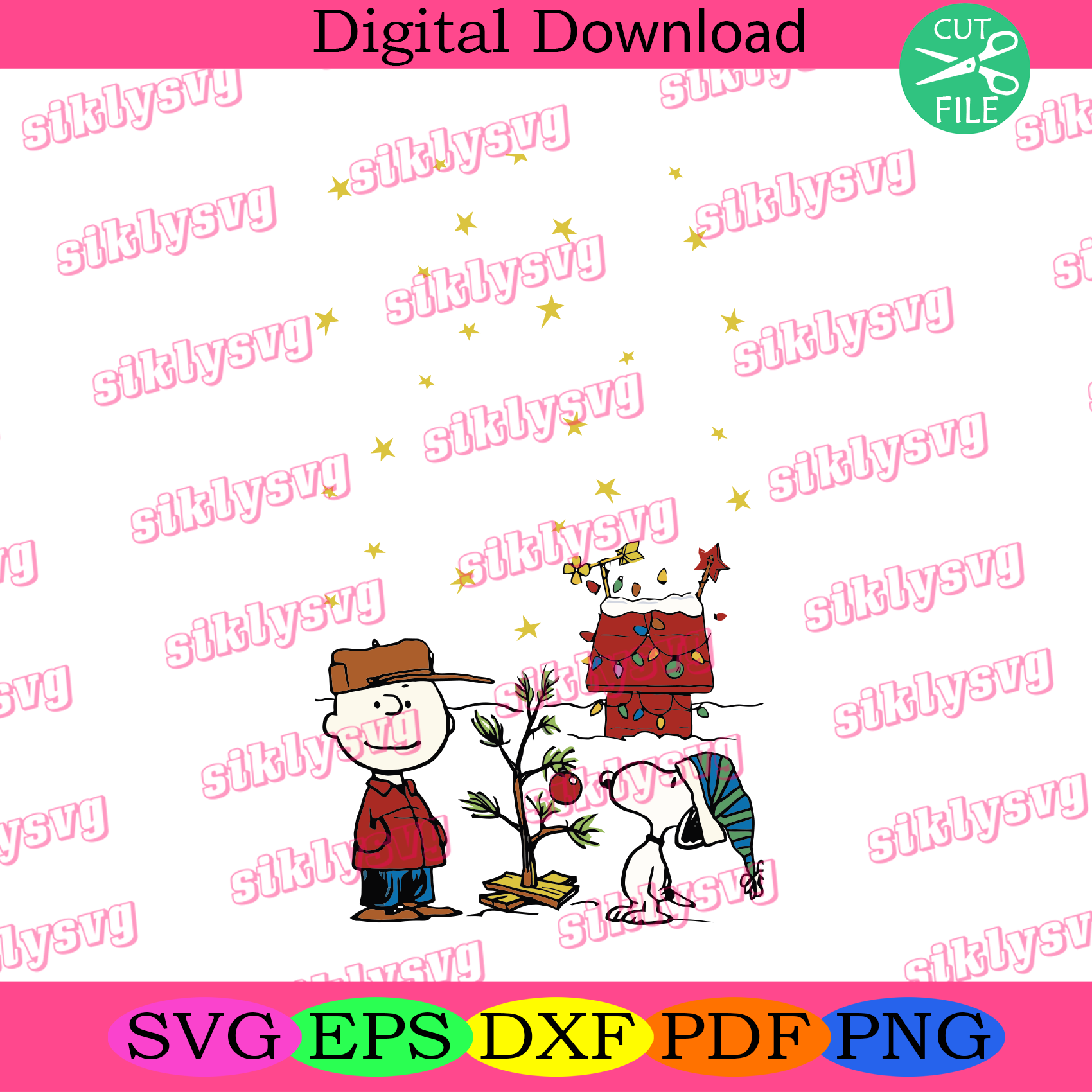 Download Christmas With Charlie Brown And Snoopy Christmas Svg Christmas Tree Silkysvg