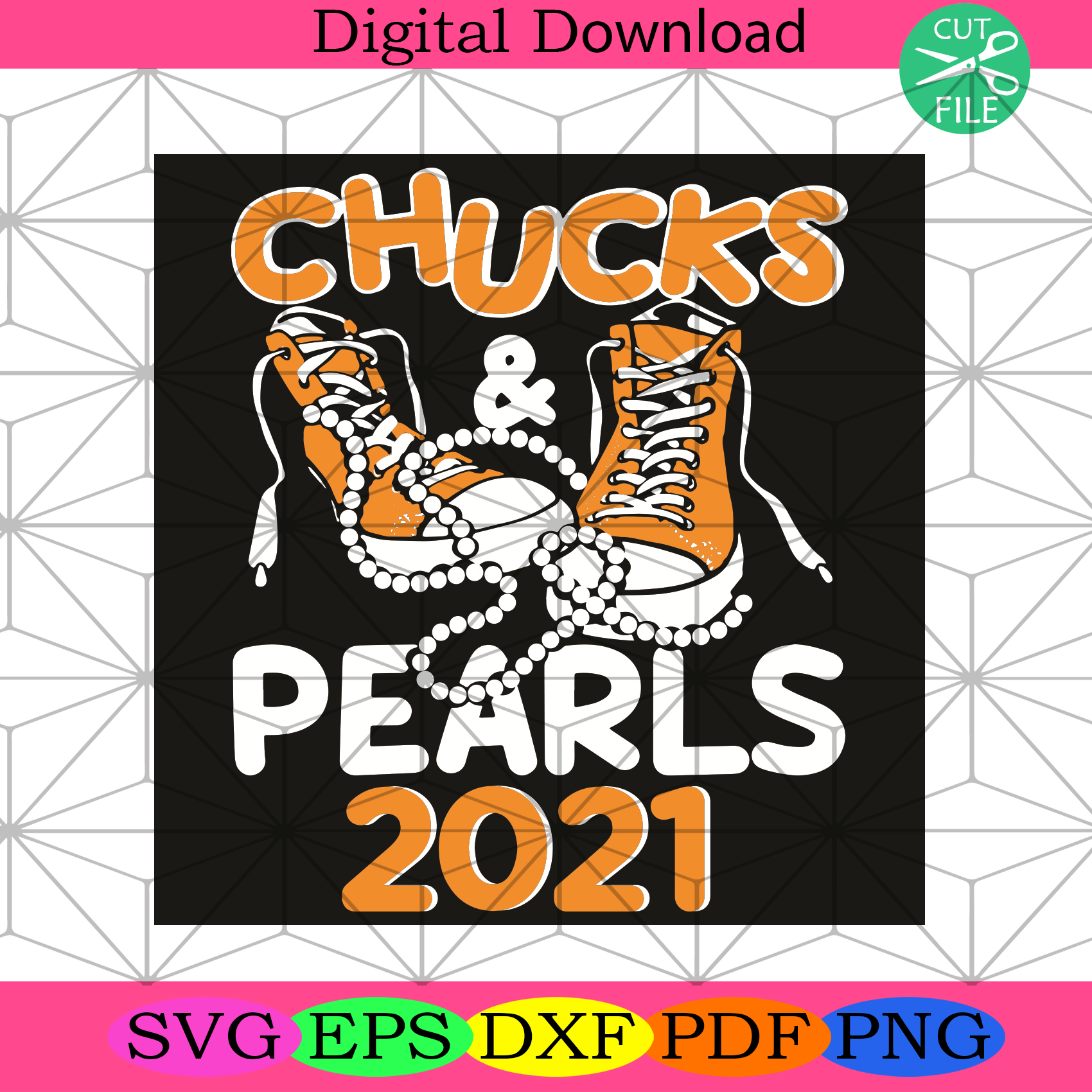 Chucks And Pearls 2021 Kamala Harris Svg Trending Svg