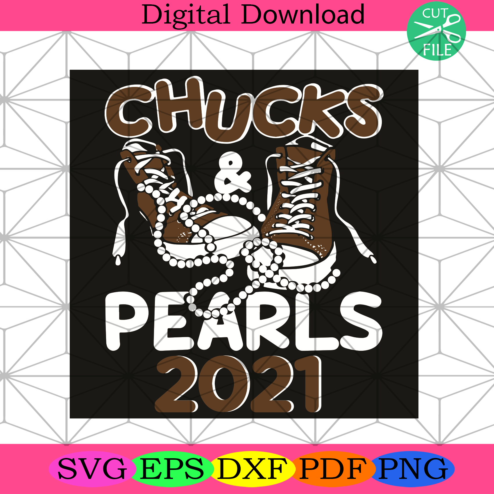 Chucks And Pearls Kamala Harris 2021 Svg Trending Svg