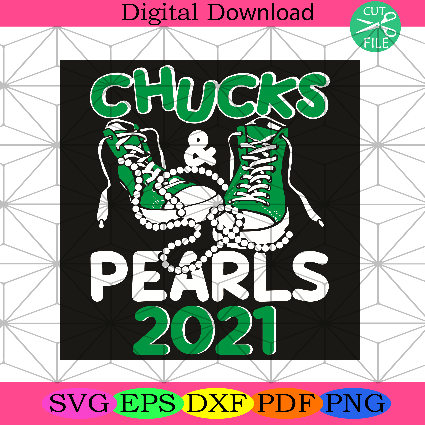 Chucks And Pearls Kamala Harris 2021 Svg Trending Svg