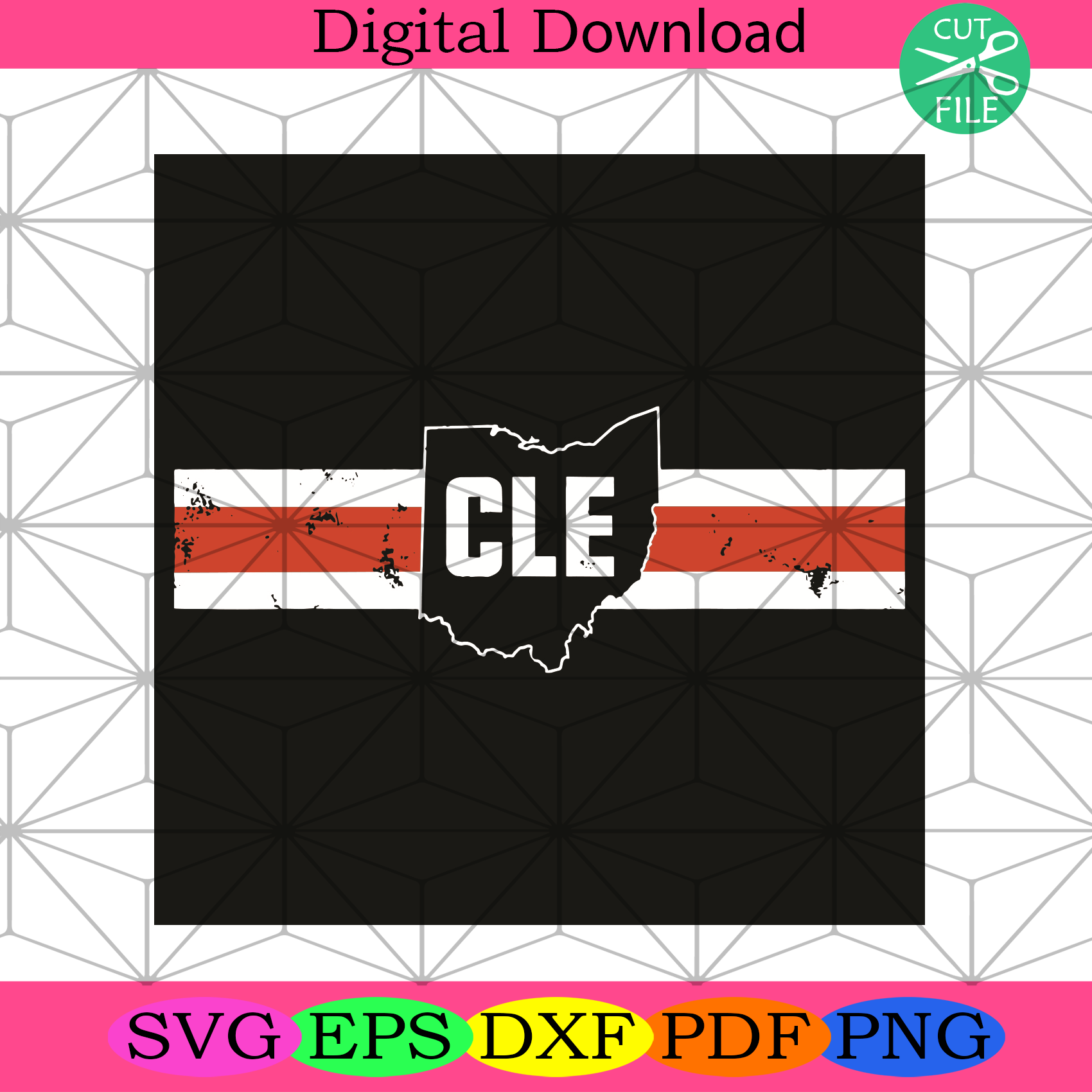 Cle Svg Trending Svg, Ohio Svg, Ohio Residents Svg, Ohio Lovers Svg