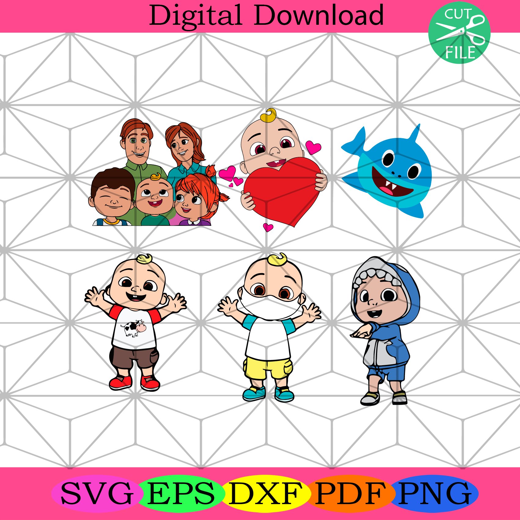 Download Cocomelon Jj Baby Svg Bundle Trending Svg Cocomelon Jj Baby Baby Jj Silkysvg