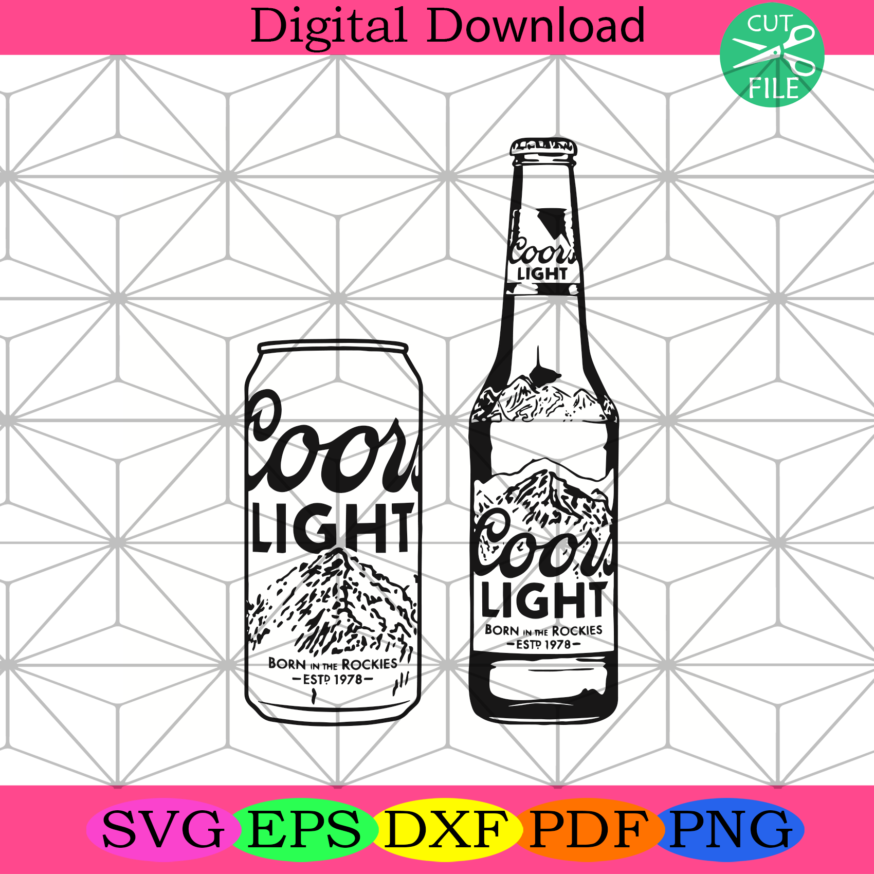 Coor Light Bottle And Can Alcohol Beer Svg Trending Svg