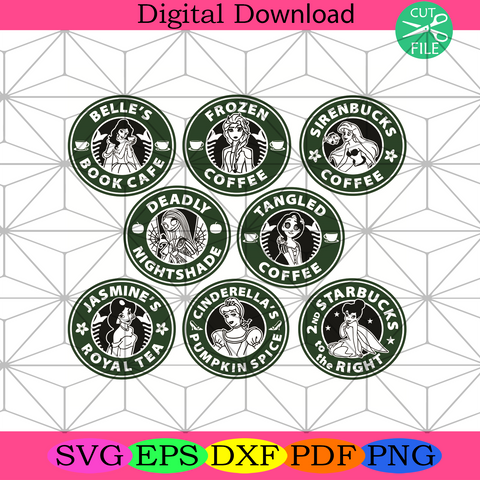 Free Free 160 Disney Princess Starbucks Svg SVG PNG EPS DXF File