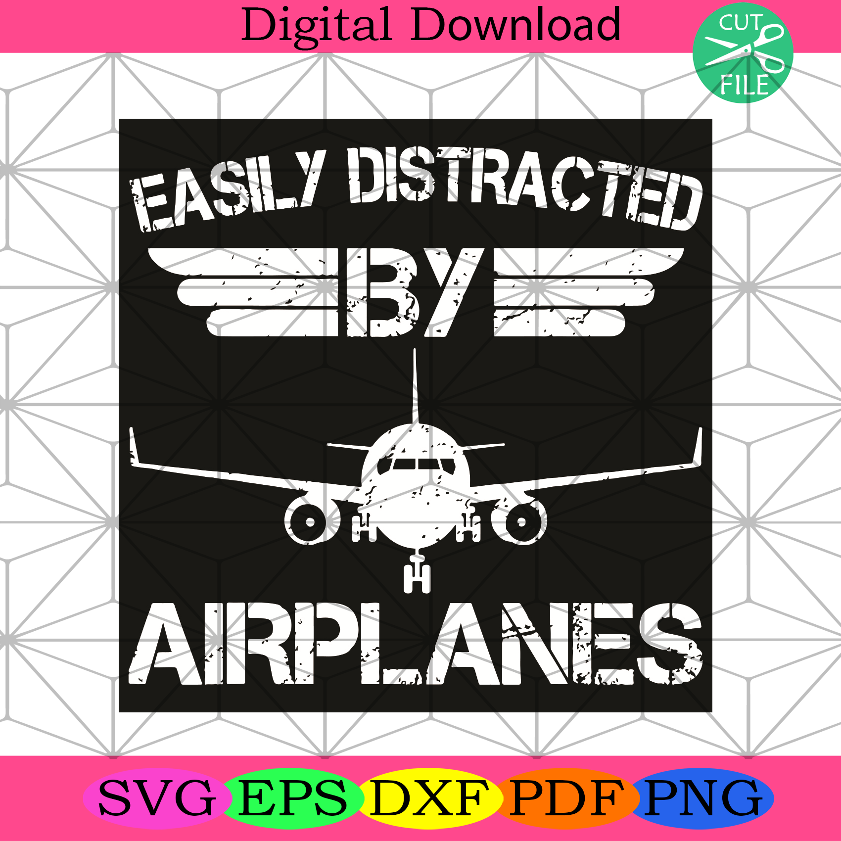 Easily Distracted Airplanes Svg Trending Svg, Airplanes Svg