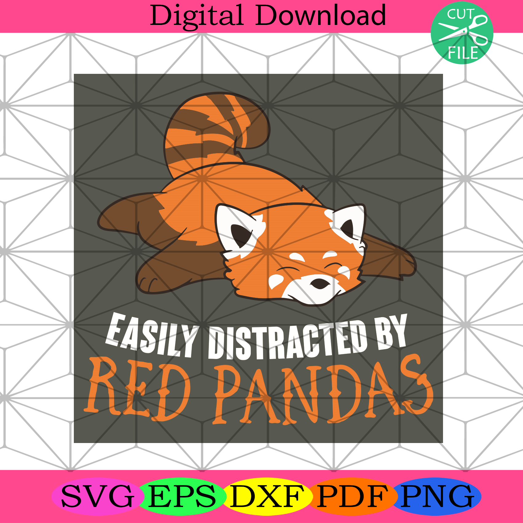 Easily Distracted By Red Pandas Svg Trending Svg, Red Pandas Svg