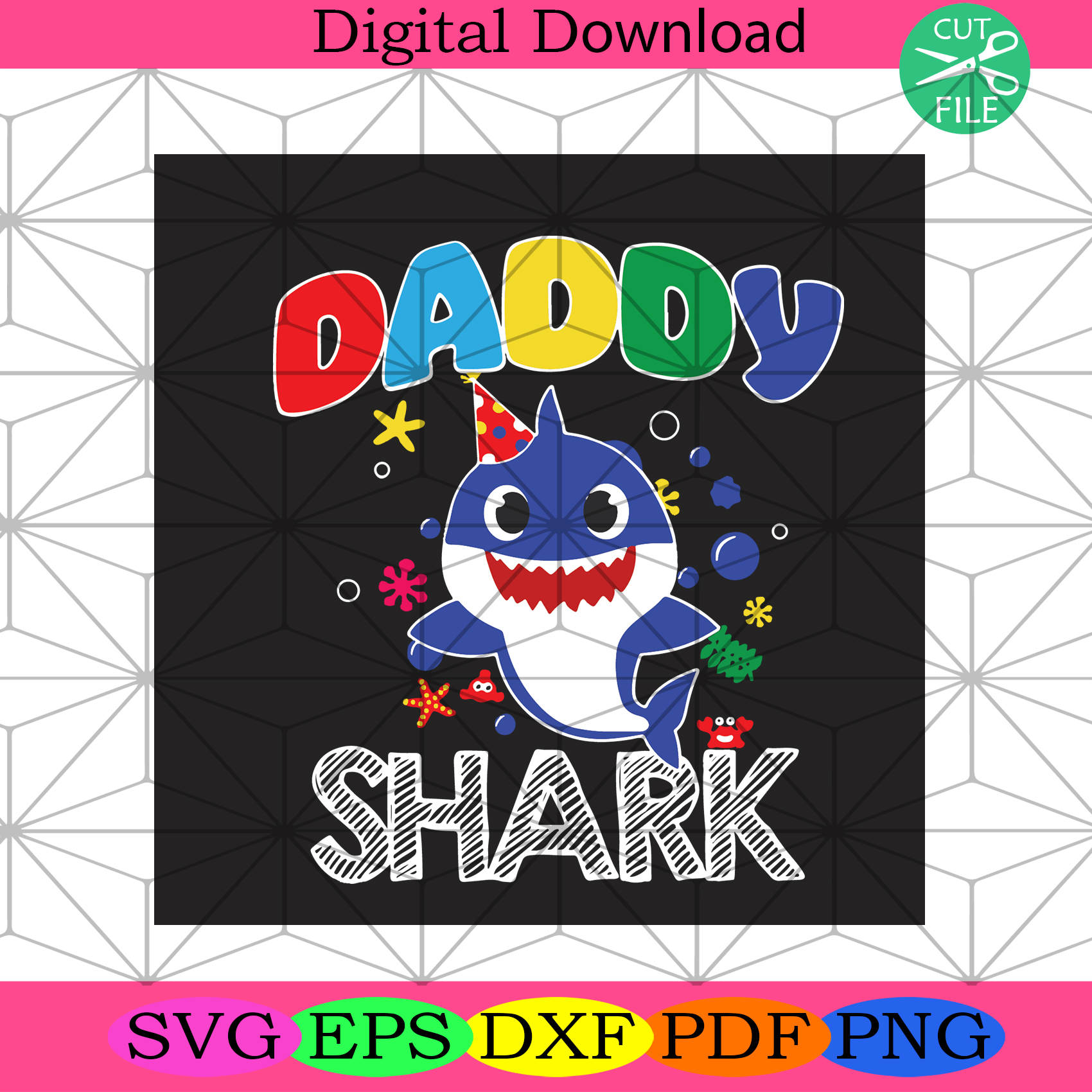 Free Free 71 Daddy Shark Svg SVG PNG EPS DXF File