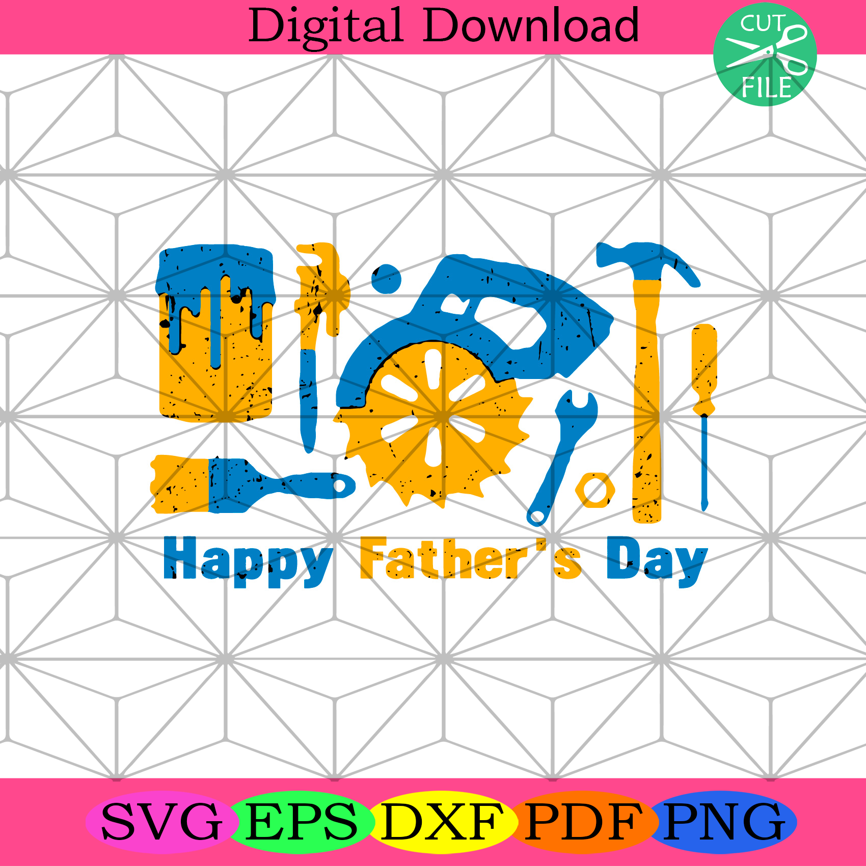Happy Fathers Day Mechanic Tools Svg Fathers Day Svg