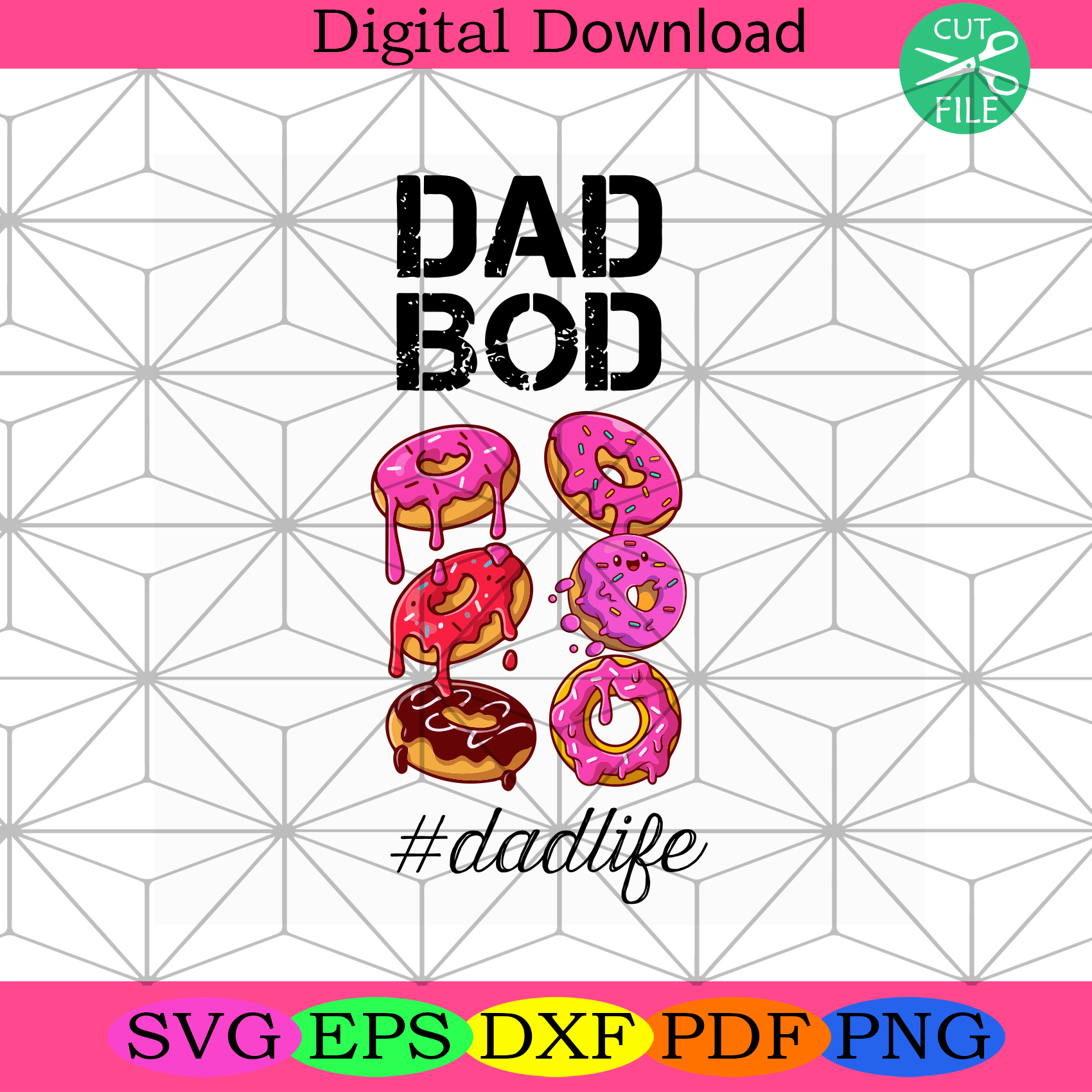 Dad Bod Dad Life Donut