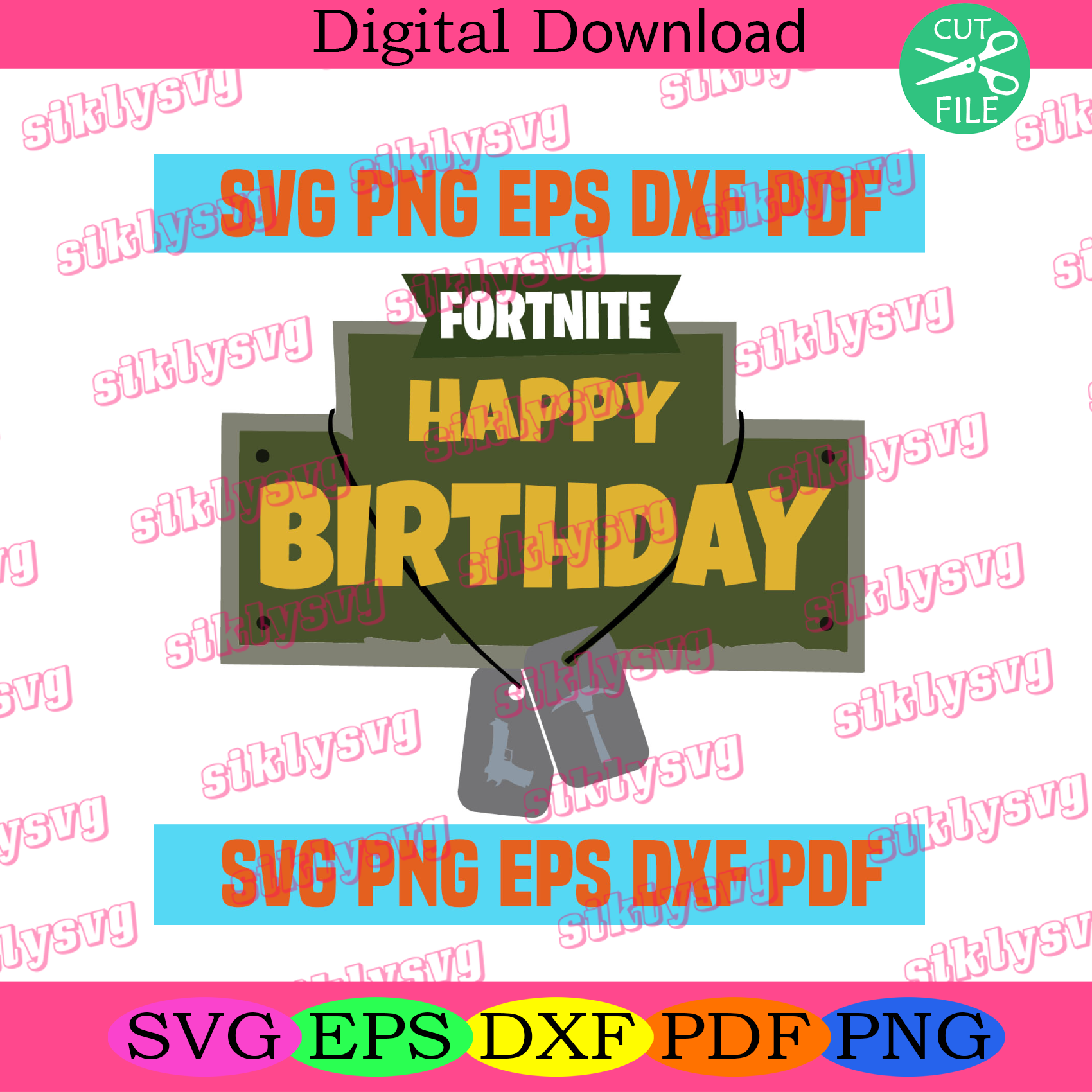 Download Fortnite Svg Fortnite Happy Birthday Svg Svg Svg Cricut Silhouette Svg Files Cricut Svg Silhouette Svg Svg Designs Vinyl Svg Silkysvg