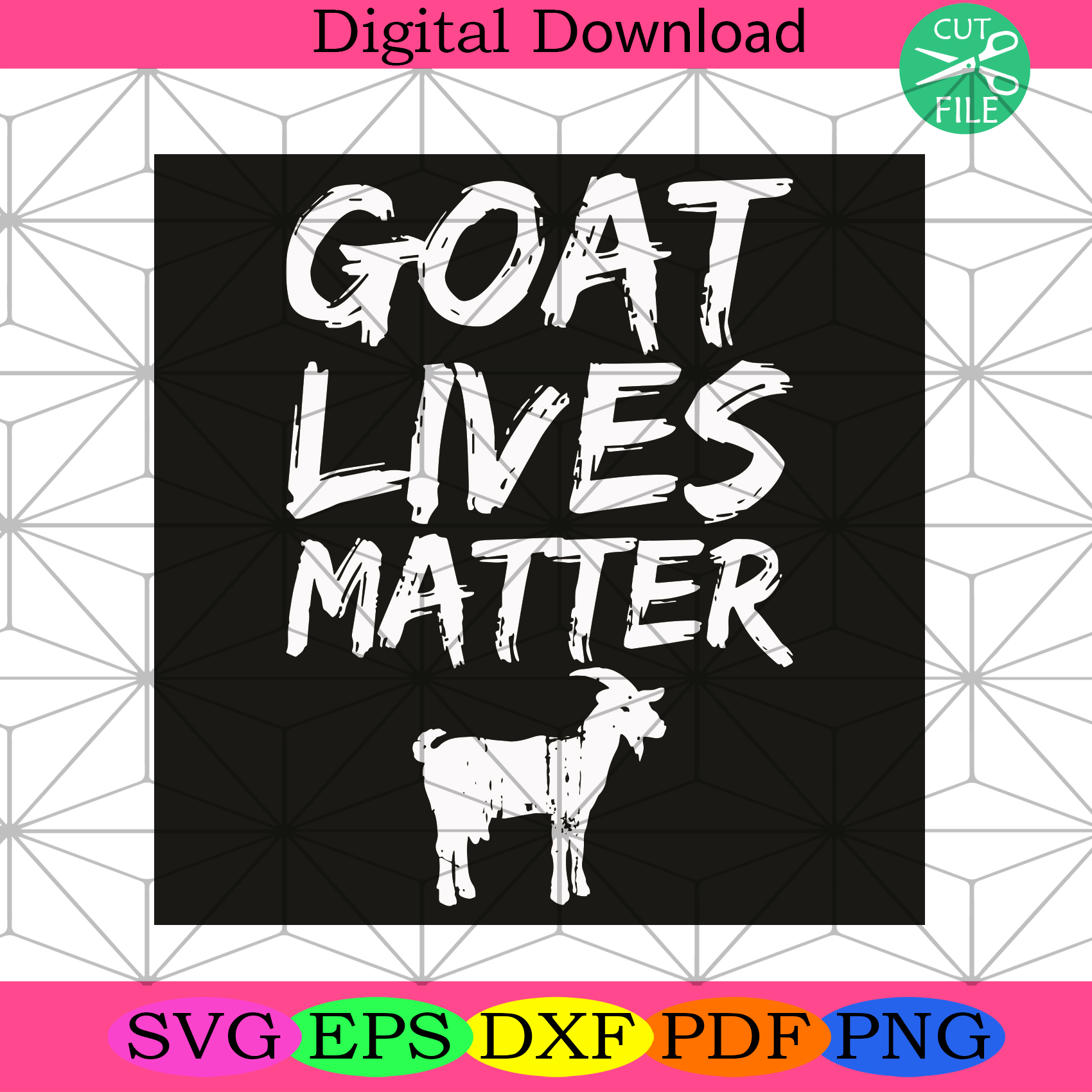 Goat Lives Matter Svg Trending Svg, Goat Svg, Black Lives Matter Svg