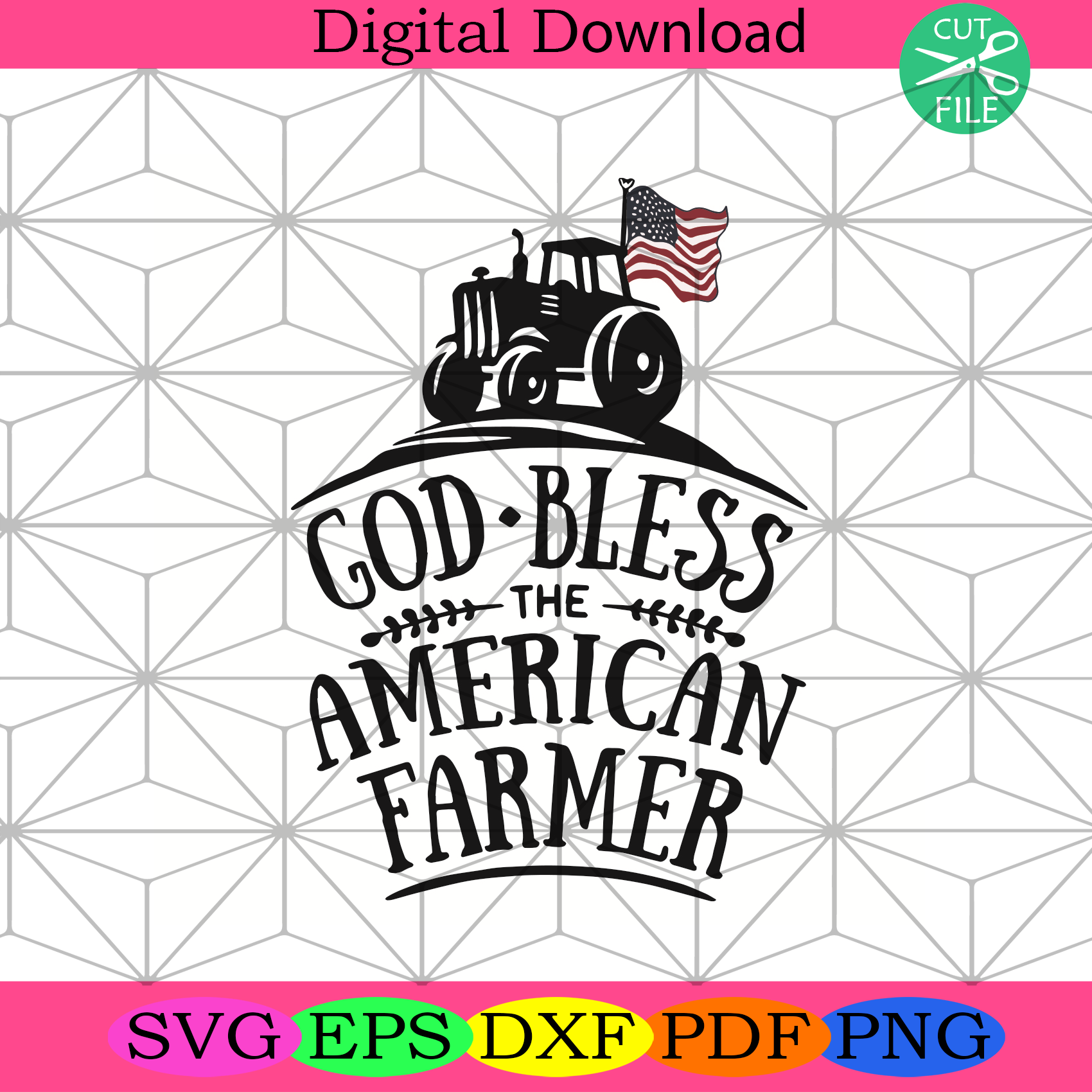 God Bless American Farmer Svg Trending Svg